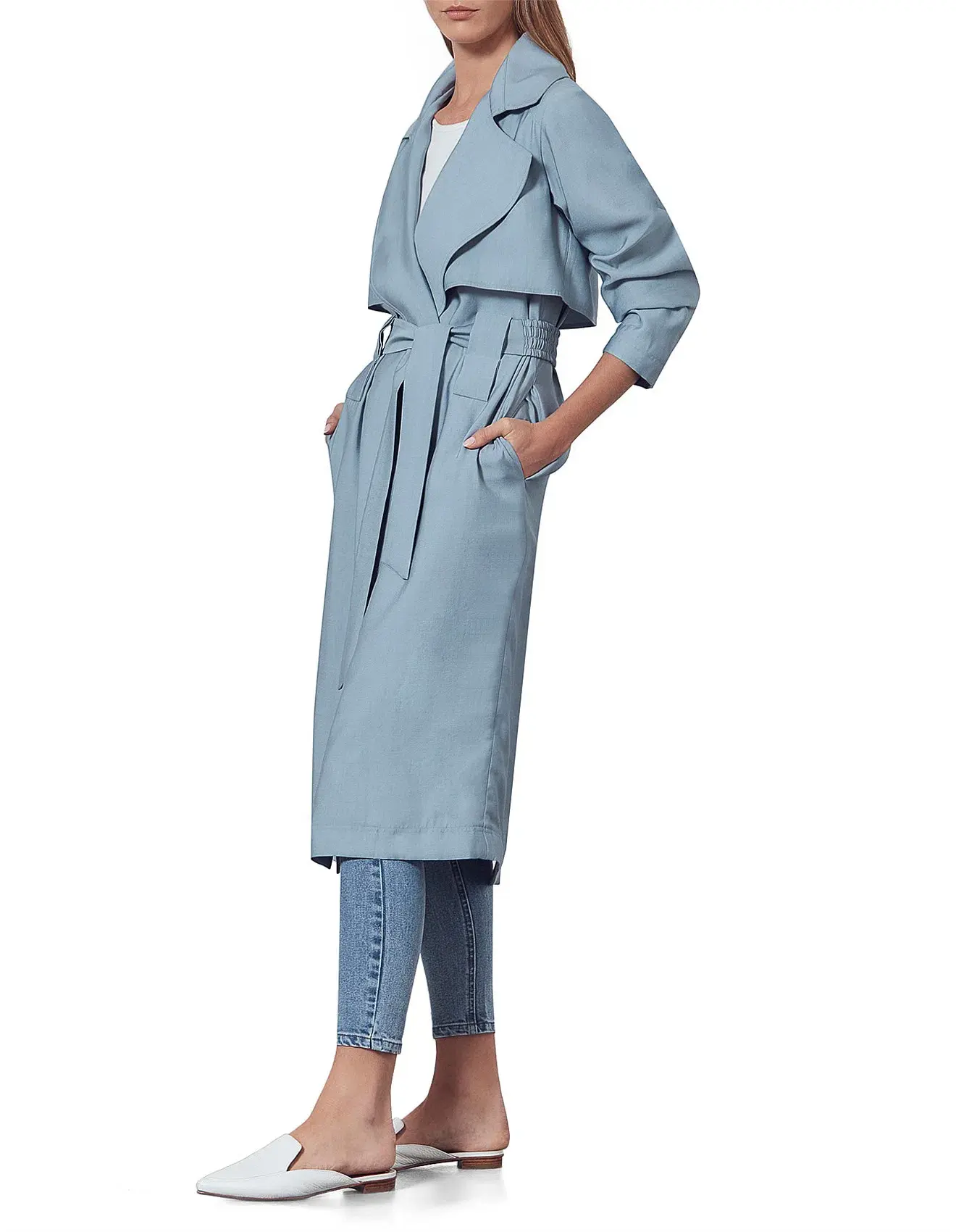 Viktoria & Woods Graduation Trench Coat Blue Size 0 / AU 6 - Image 2