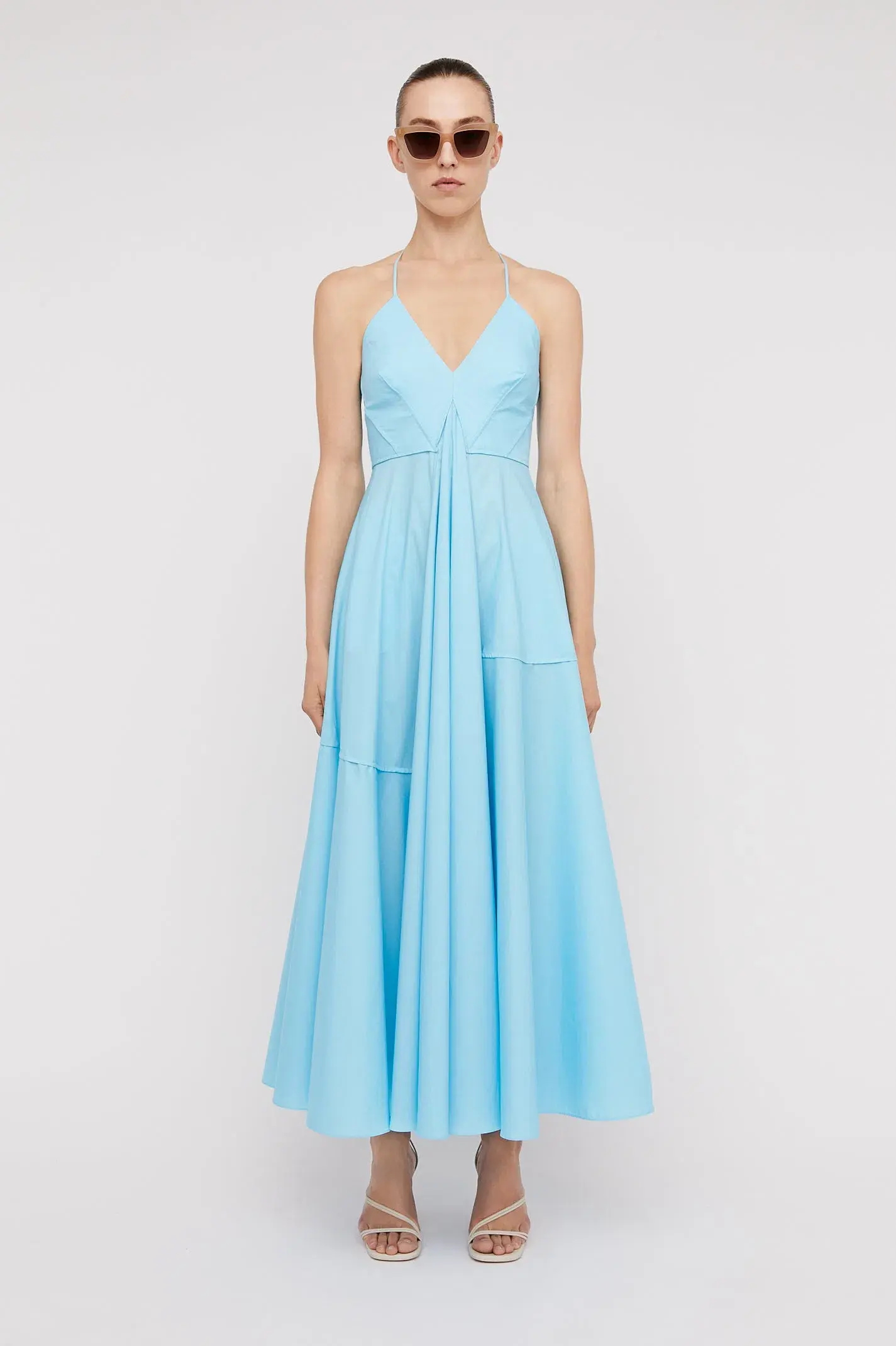 Scanlan Theodore Parachute Strappy Dress French Blue Size 6 / XS - Image 1