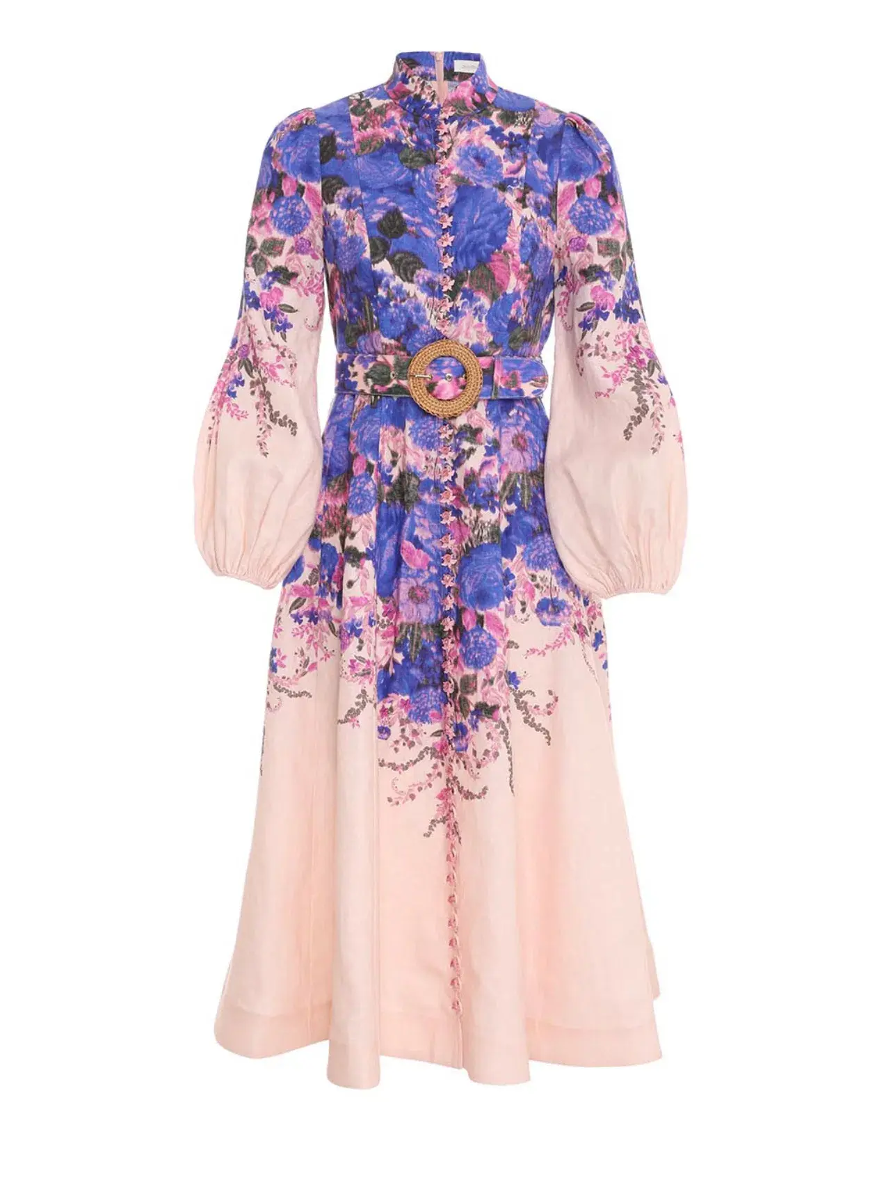Zimmermann High Tide Buttoned Midi Dress Floral Size 2 / Au 12 - Image 2