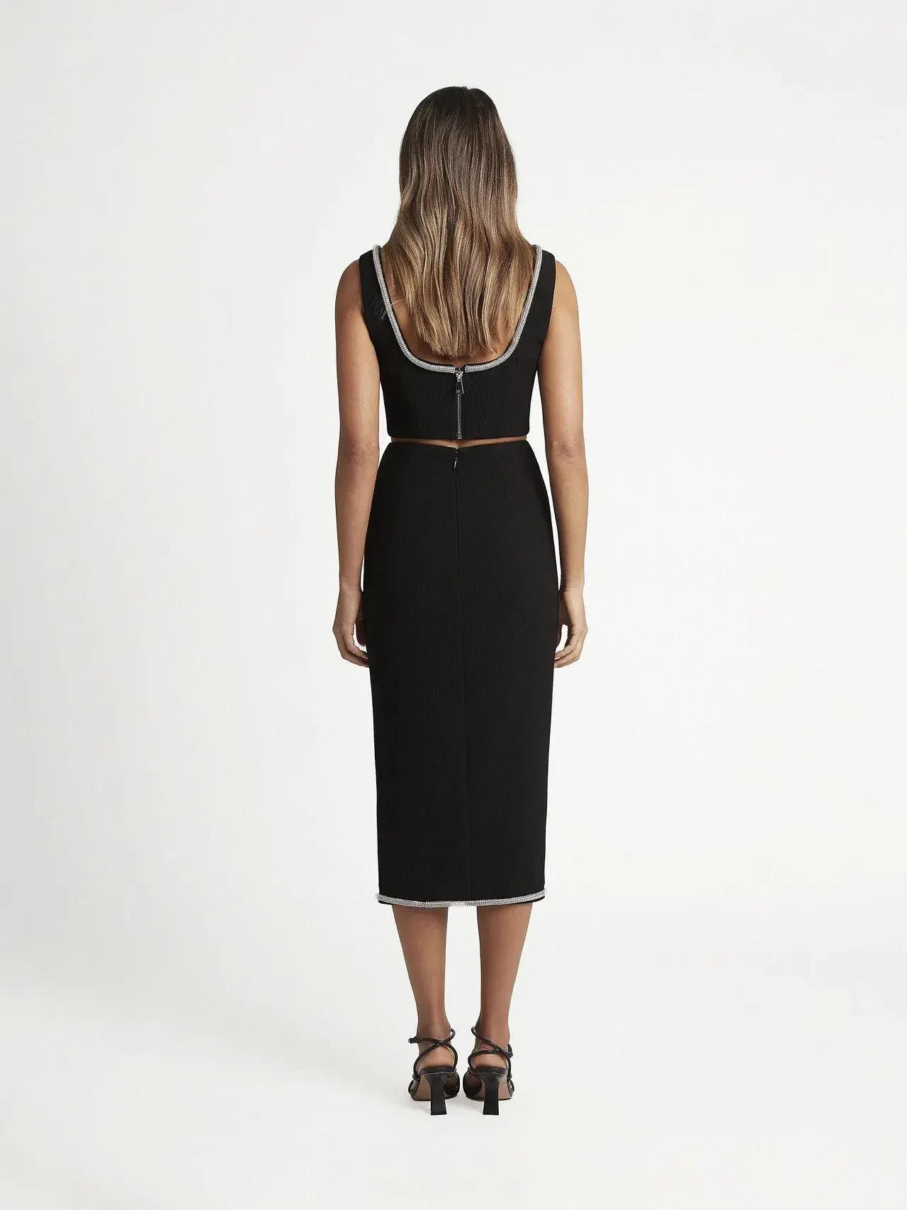 Sheike Emporium Skirt & Top Set Black Size 10  - Image 4