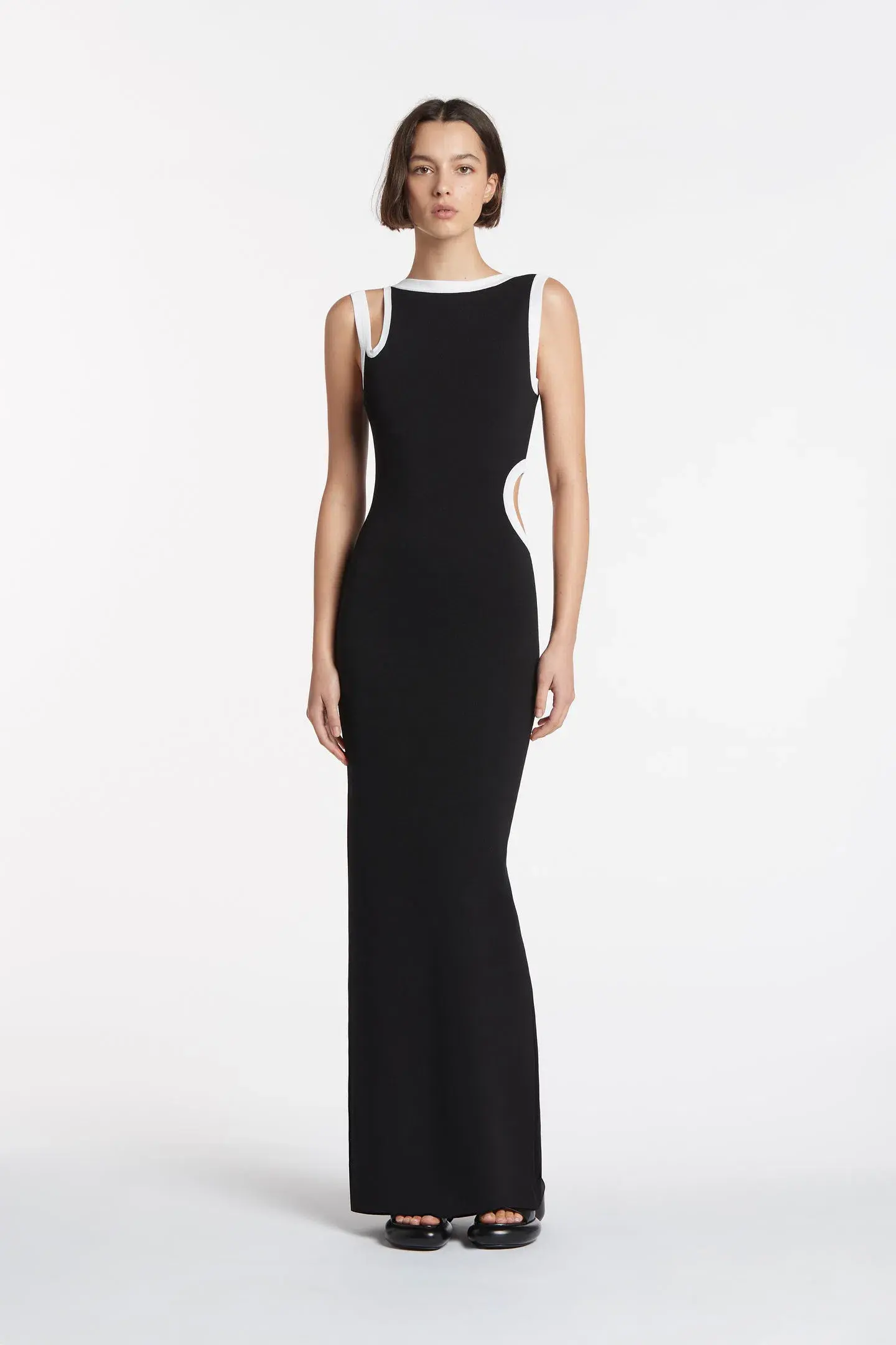 Sir the Label Evalina Cut Out Dress Black Size 0 / Au 6 - Image 3