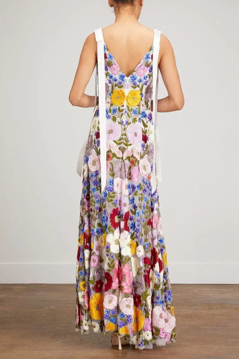 Rachel Gilbert Nya Dress Gown Multi Size 12  - Image 3