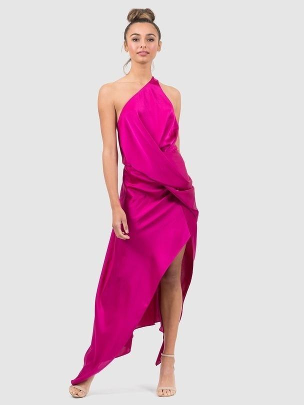 One Fell Swoop Philly Midi Dress Cardinal Pink Size 6 - Image 1