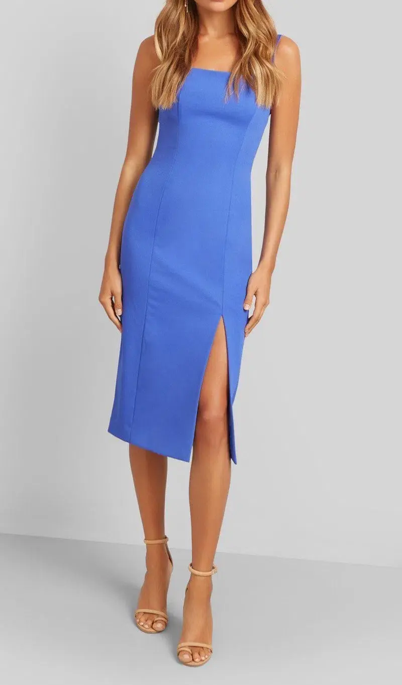 Kookai Oleema Midi Dress Blue Size 40 / Au 10/12 - Image 1