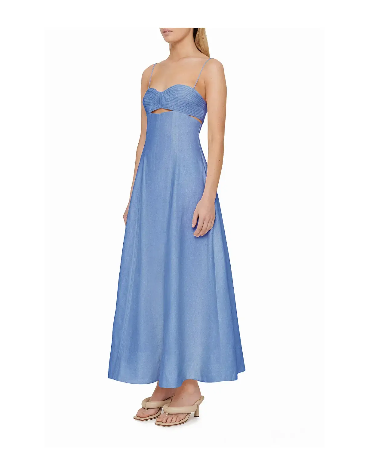 Clea Florence Stitch Dress Marina Blue Size M / Au 10 - Image 3