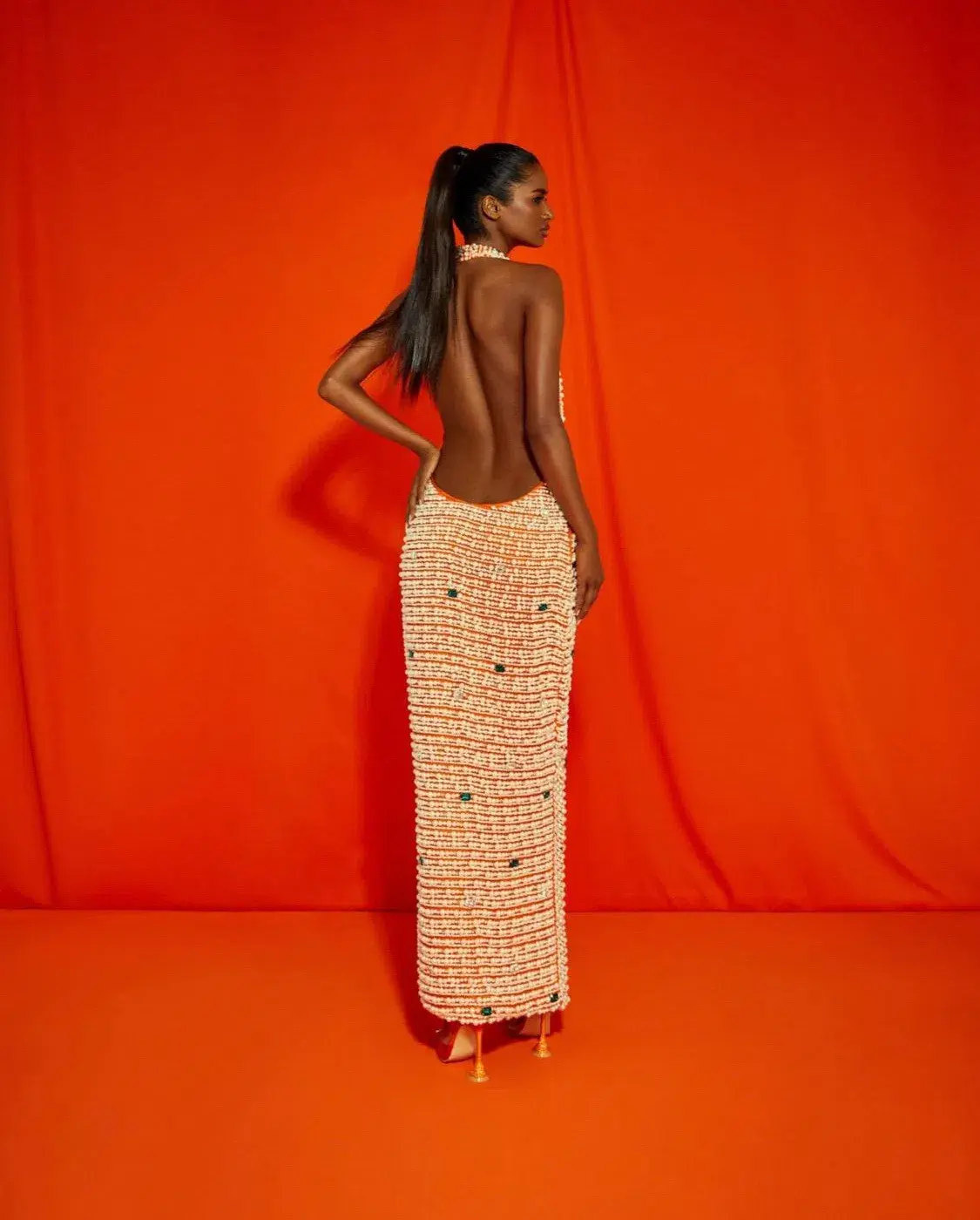 Khanums Kyhlet Maxi Dress Orange Size S / Au 8 - Image 2