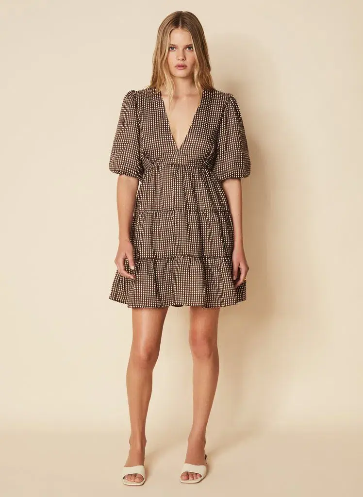 Faithfull the Brand Elmiya Mini Dress Print Size L / Au 12 - Image 1