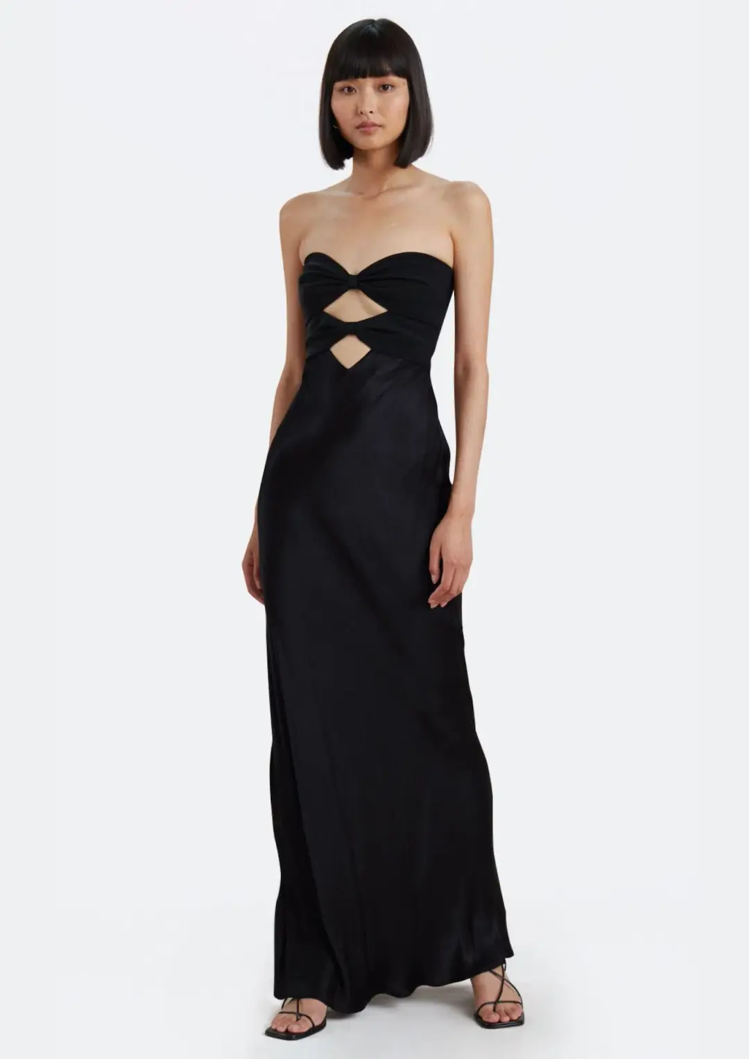 Bec & Bridge Halle Strapless Dress Black Size 6  for rent on The Volte - main image