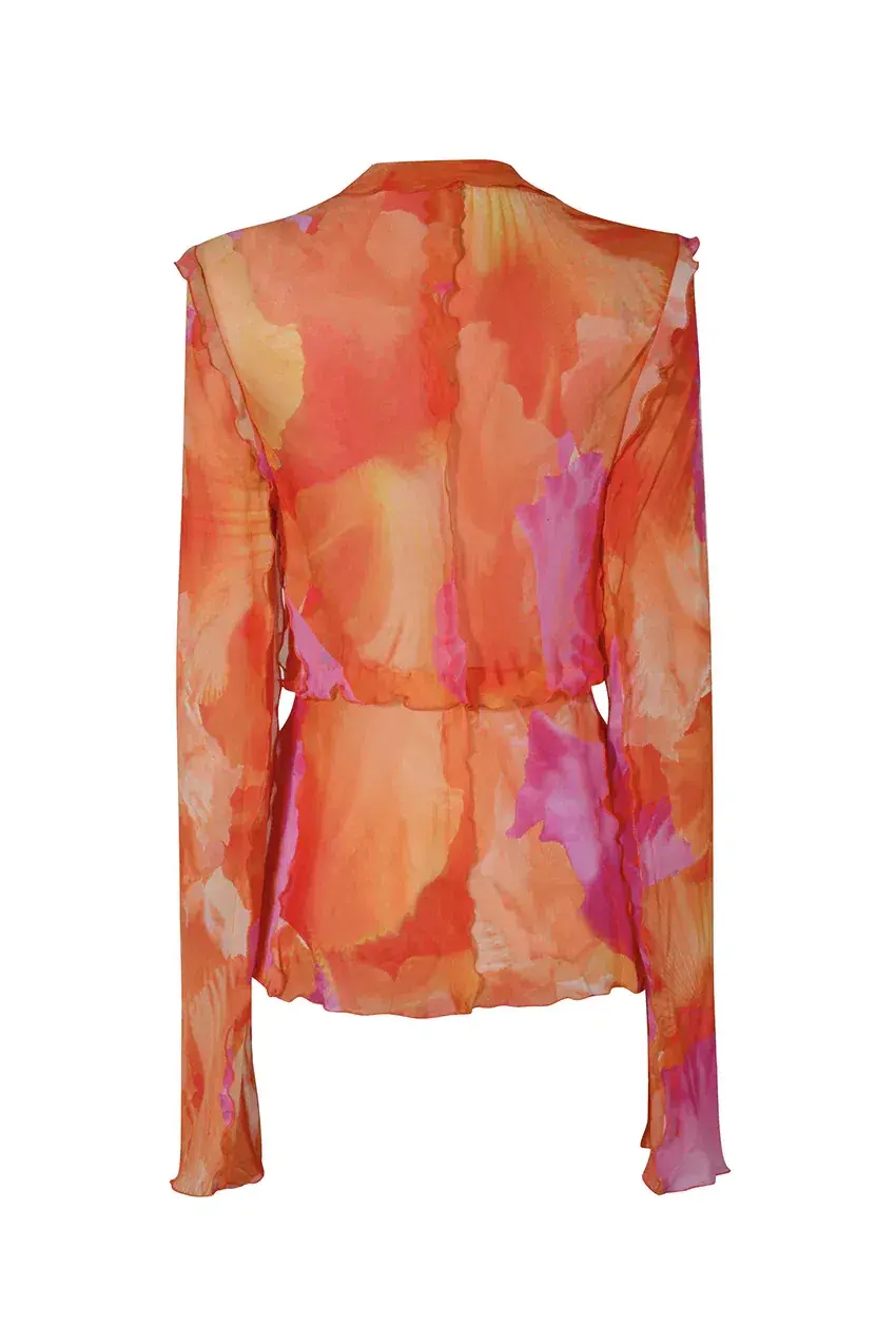 Rat & Boa Fiametta Blouse Multi Size 12 - Image 4