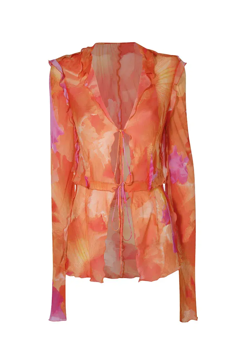 Rat & Boa Fiametta Blouse Multi Size 12 - Image 6