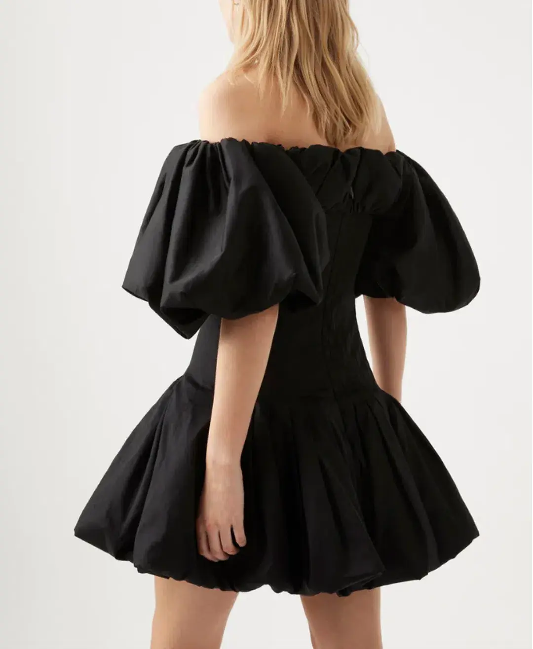 AJE Arles Off The Shoulder Mini Dress Black Size 14  - Image 3