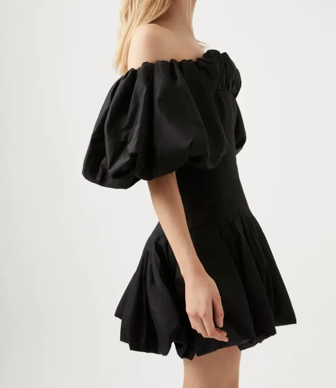 AJE Arles Off The Shoulder Mini Dress Black Size 14  - Image 2