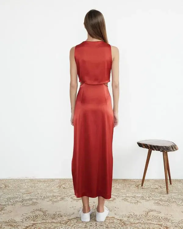 Nanushka Regina Dress Size Red XS/Au 6  for rent on The Volte - main image