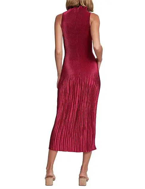 L'Idee Soiree Moss Gown in Ruby Size 10 - Image 5