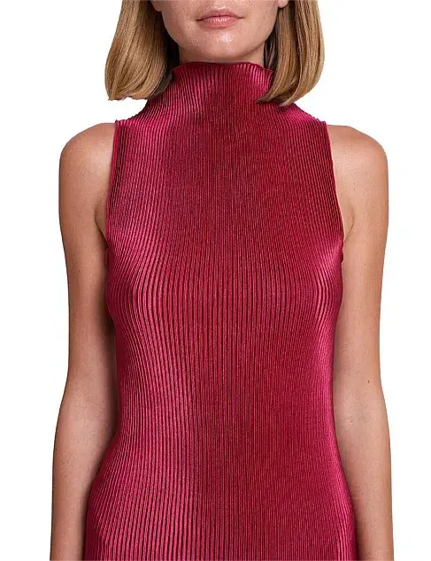 L'Idee Soiree Moss Gown in Ruby Size 10 - Image 2