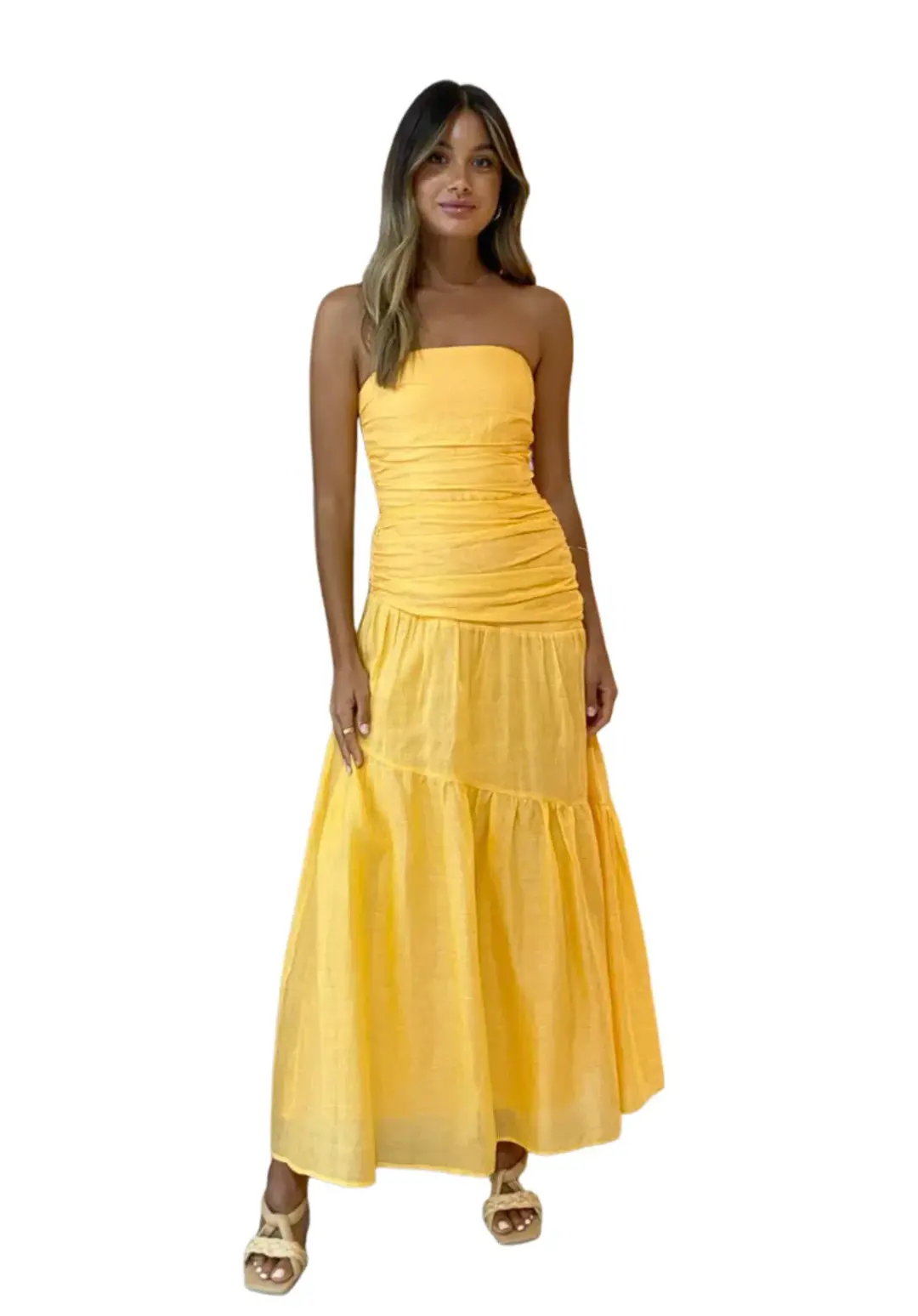 Issy Isles Dress in Orange Sorbet Size 6 for rent on The Volte - main image