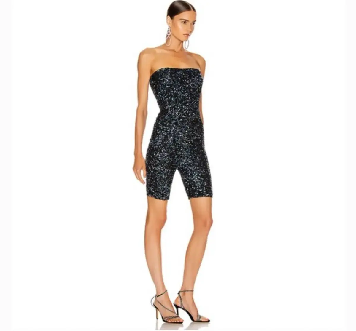 Retrofete Kendal Sequin Romper Black Size XS - Image 2