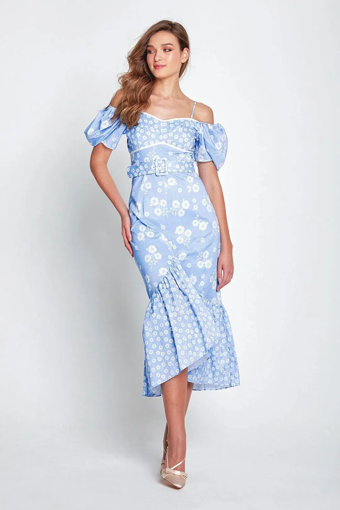 Alice McCall Izabella Midi Dress in Blue Size 6 - Image 1