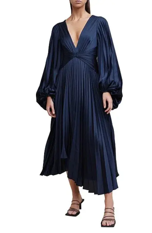 Acler Palms Dress Navy Size 8 - Image 1