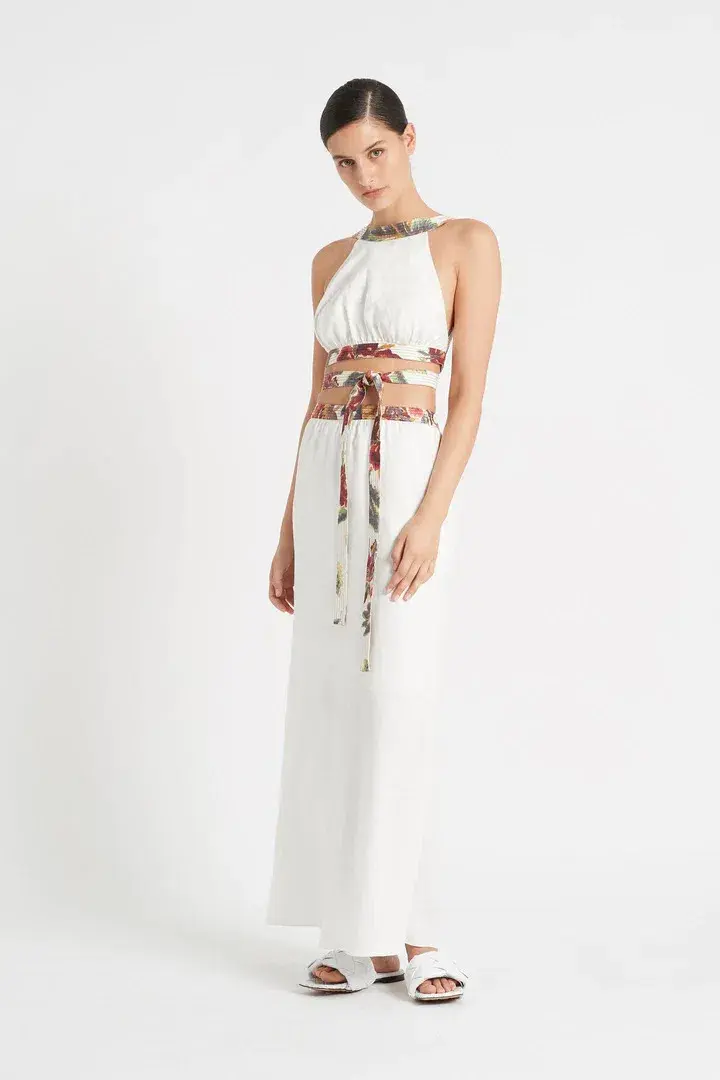 Sir the Label Ambroise Open Back Gown White Size 0 / AU 6 - Image 1