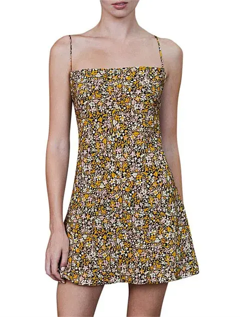 Bec & Bridge Maisie Silk Mini Dress Floral Size 10 for rent on The Volte - main image