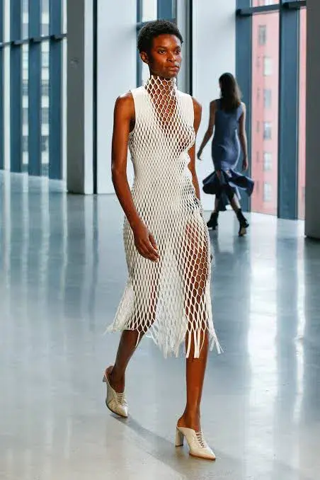 Dion Lee X-Ray Sheath Dress White Size 6 - Image 2