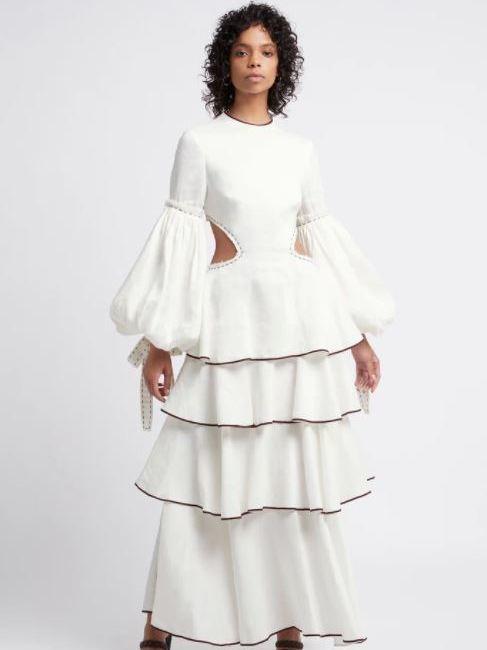 Aje Gracious Cut Out Dress White Size 8 - Image 1