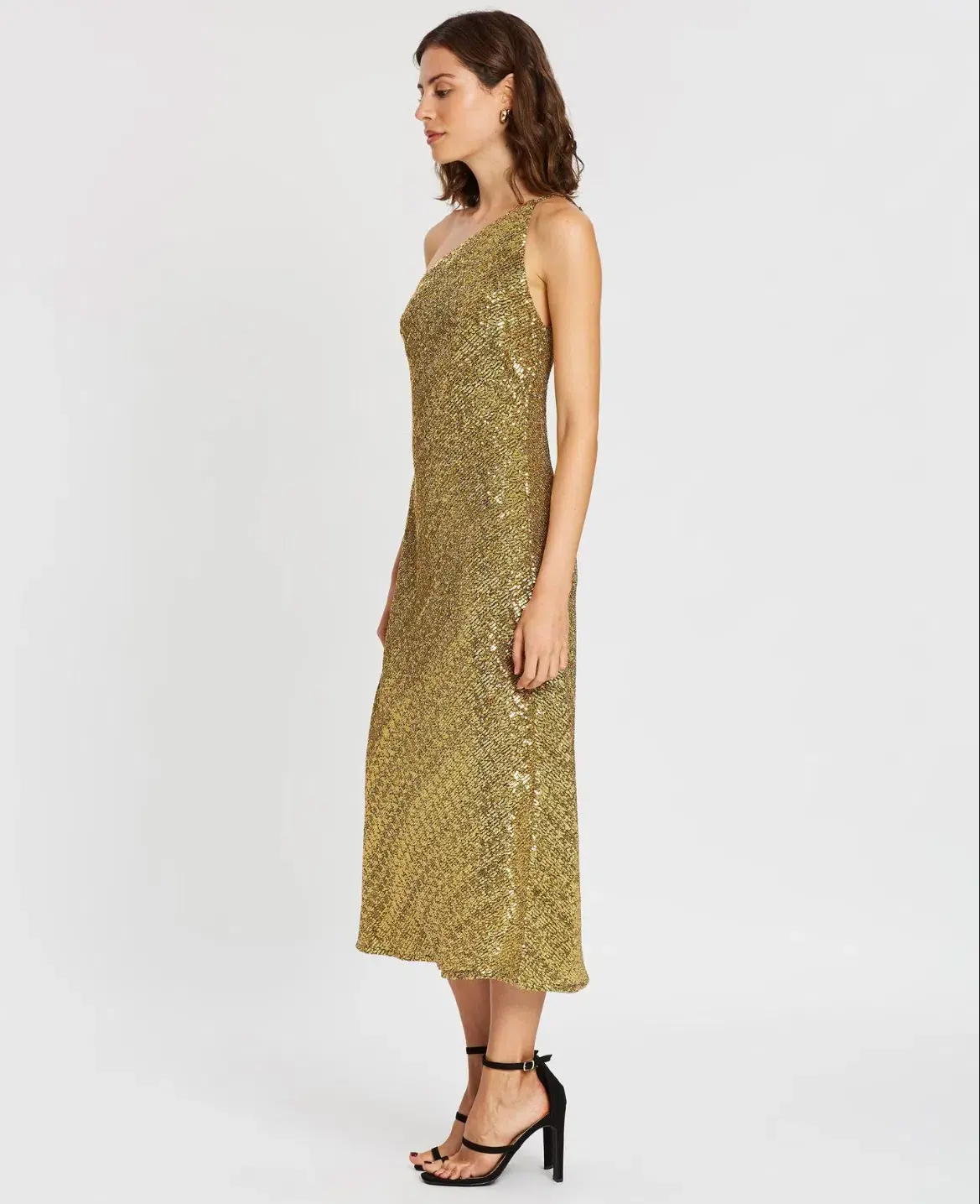 By Johnny Gold Girl Asymmetric Bias Dress Size 12  - Image 3