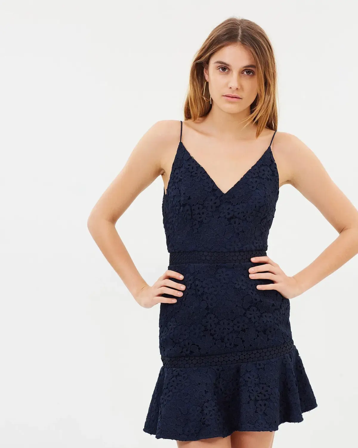 Keepsake the Label Utopia Lace Mini Dress Navy Size 10  - Image 2