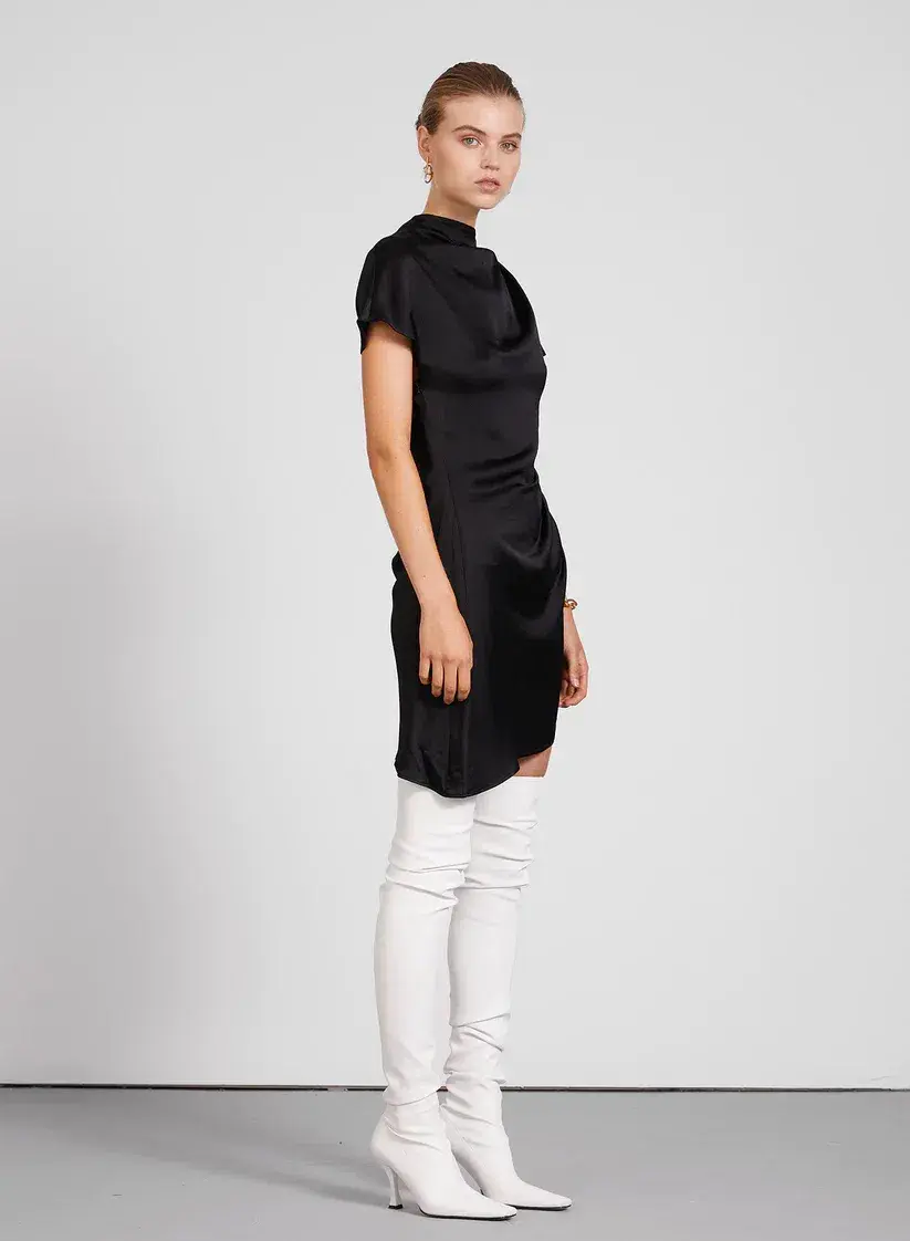 Anna Quan Macey Mini Dress Ebony Size 8 - Image 2