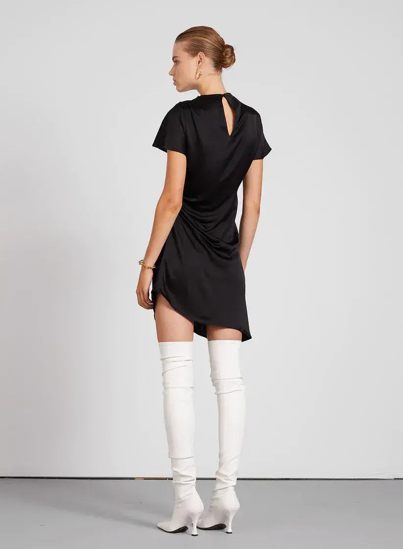 Anna Quan Macey Mini Dress Ebony Size 8 - Image 3