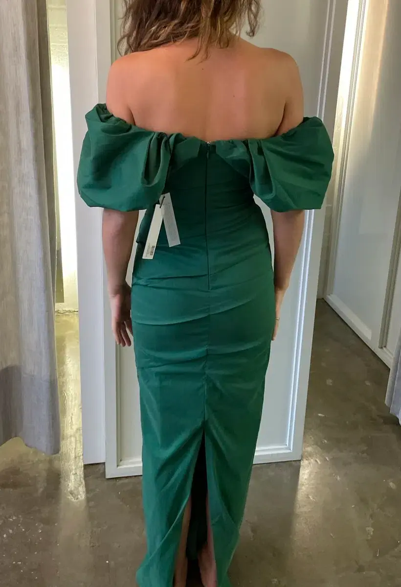 Rachel Gilbert Frey Gown Green Size 1 / AU 8 - Image 2