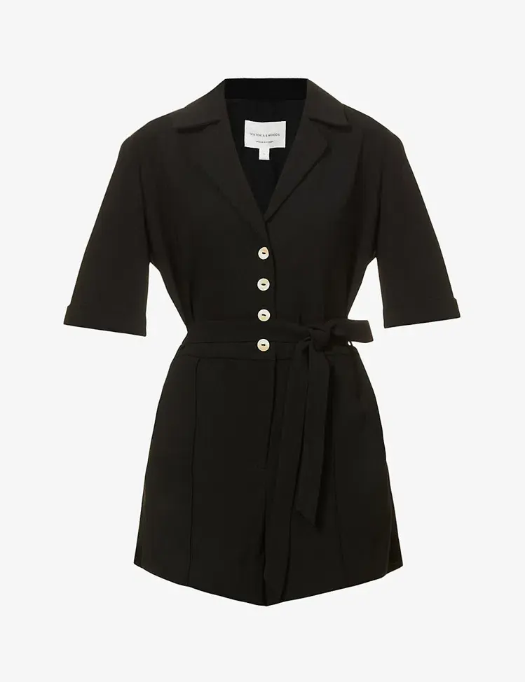 Viktoria & Woods Dalmatian Playsuit Black Size 0 / Au 6 for rent on The Volte - main image