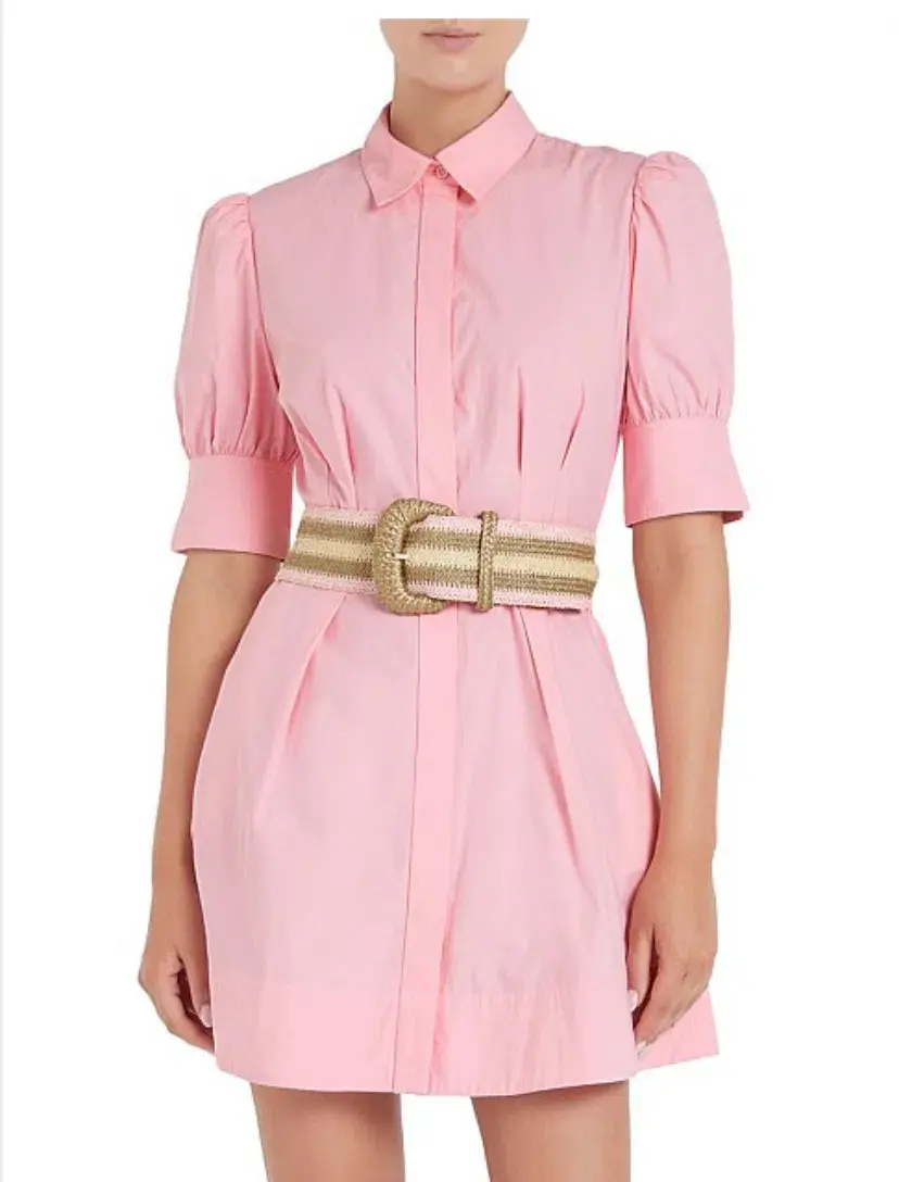 Rebecca Vallance Sommer Mini Dress Pink Size 10 - Image 4