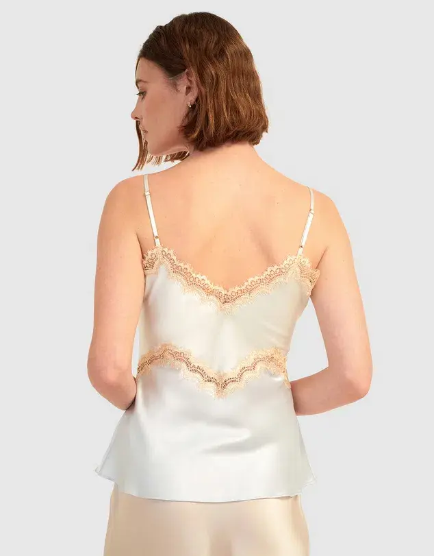 Ginia Hope Lace Cami Blue Size S / Au 8 - Image 3