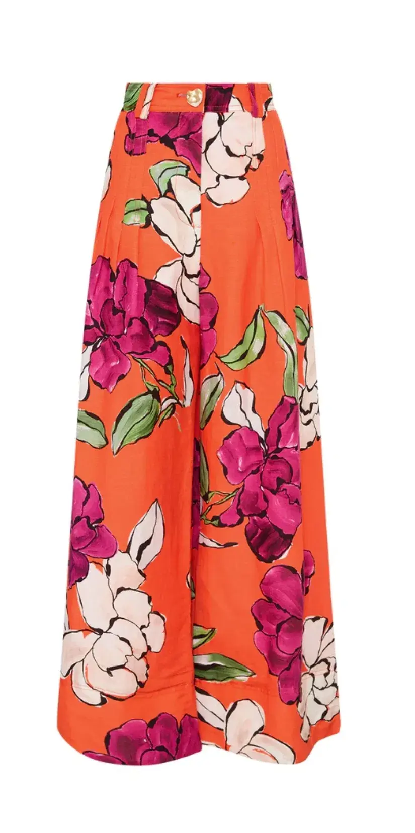Aje Bessie Shell Top and Dazzling Floral Wide Leg Pant Set Floral Size 14 - Image 6