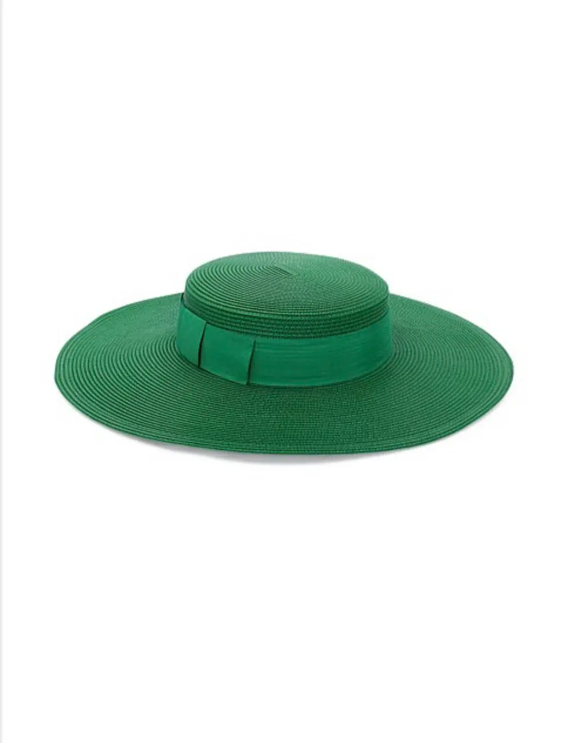 Morgan & Taylor Macy Boater hat in Green - Image 1