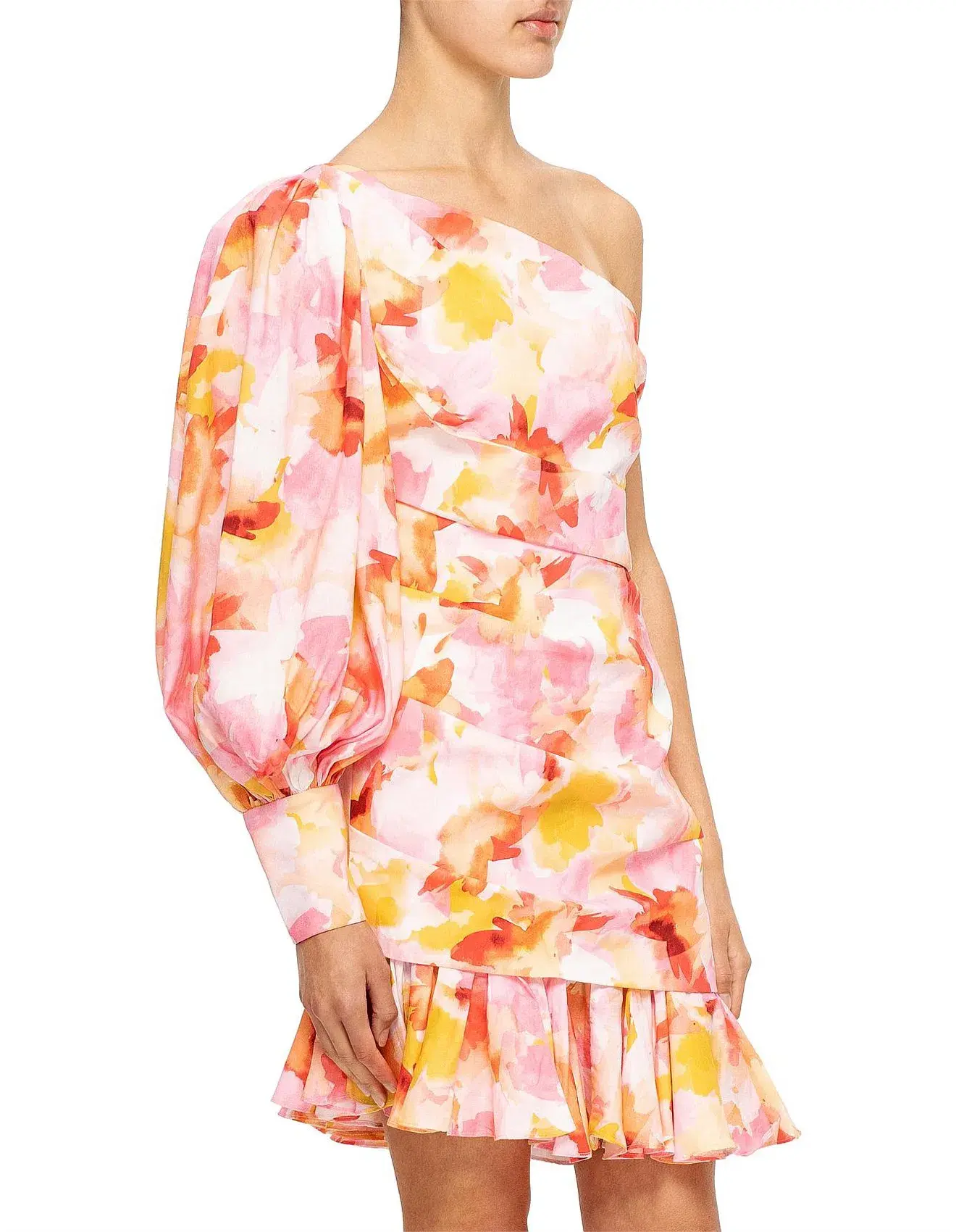 Acler Lawson Pink Floral Dress Size 12 - Image 3