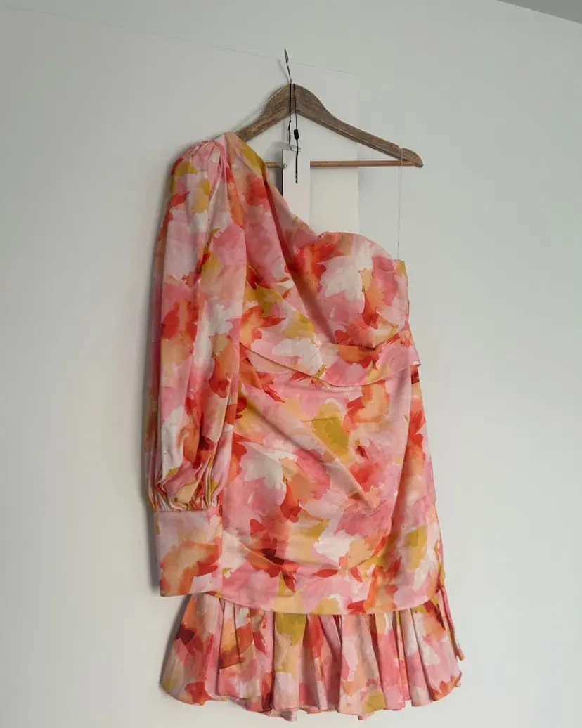 Acler Lawson Pink Floral Dress Size 12 - Image 5