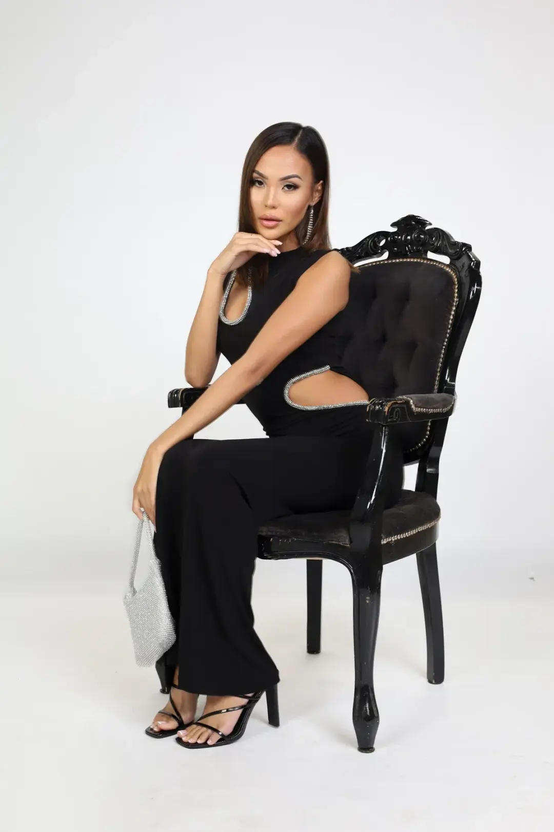 Ivona Skelo Vivia Dress Black Size L/ AU 12 for rent on The Volte - main image