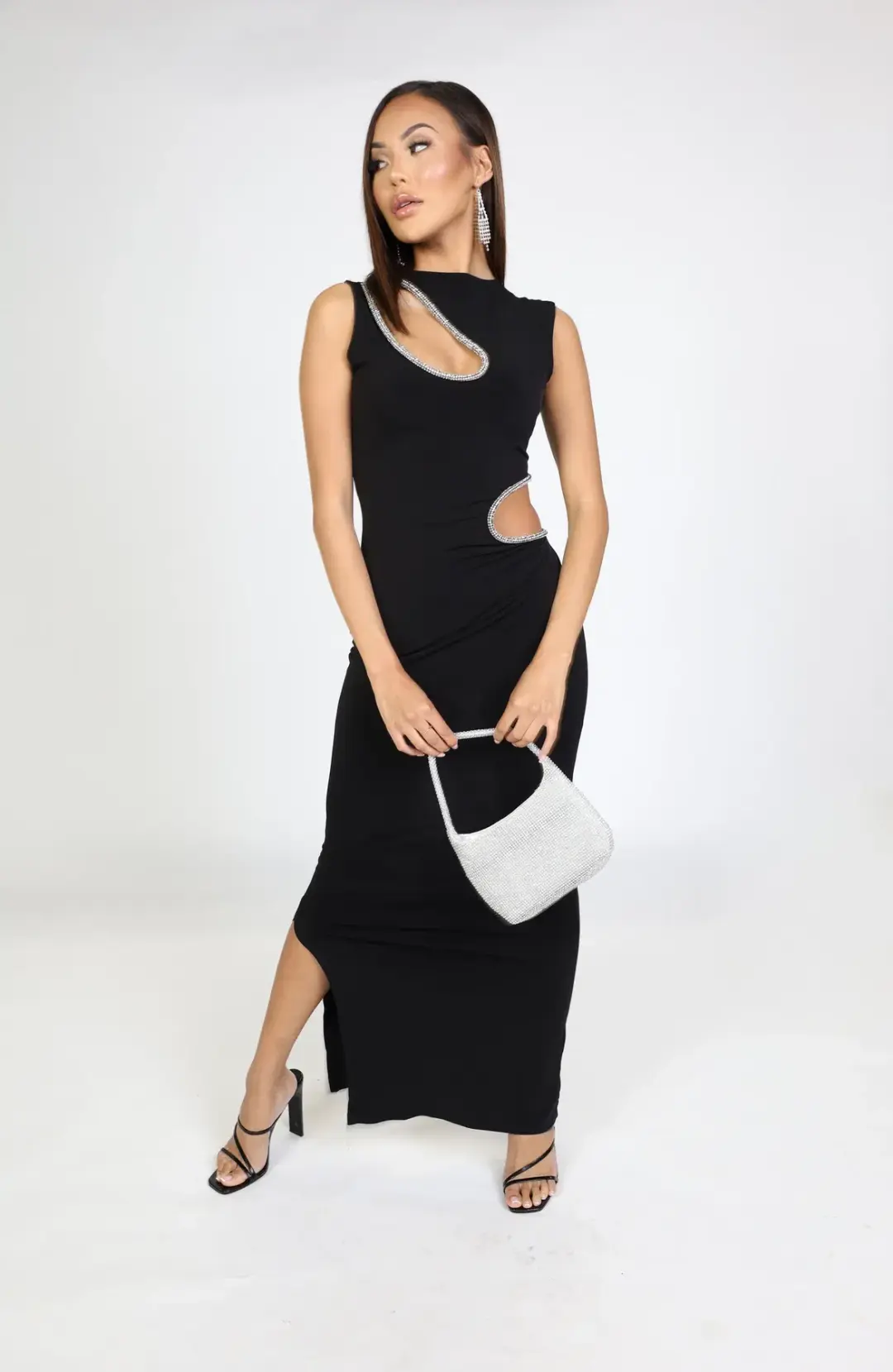 Ivona Skelo Vivia Dress Black Size L/ AU 12 for rent on The Volte - main image
