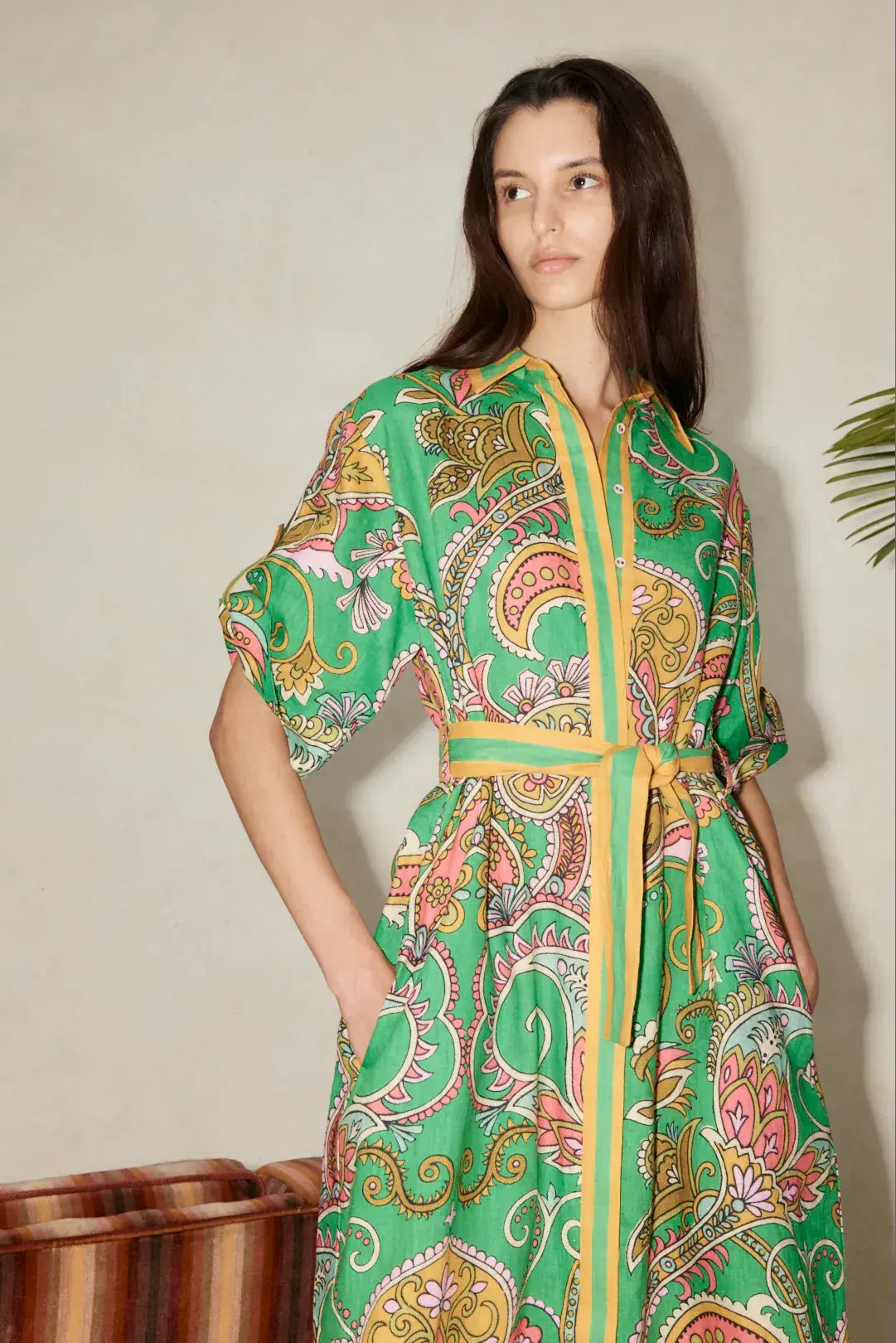 Alemais - Marion Shirt Dress Print - Size 12 - Image 3