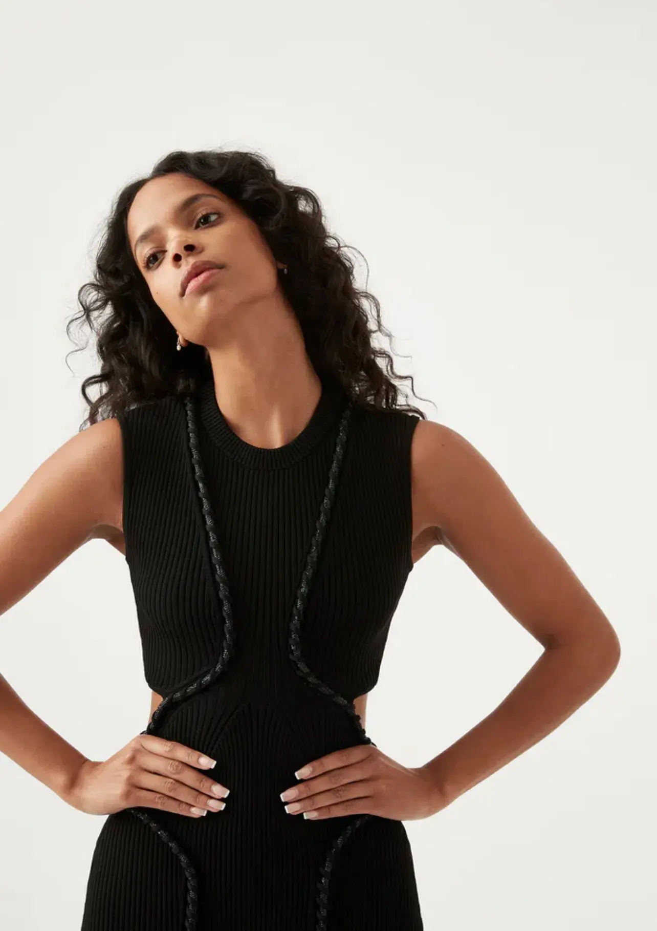 AJE Arp Cut Out Midi Dress Black Size S / Au 8 - Image 3