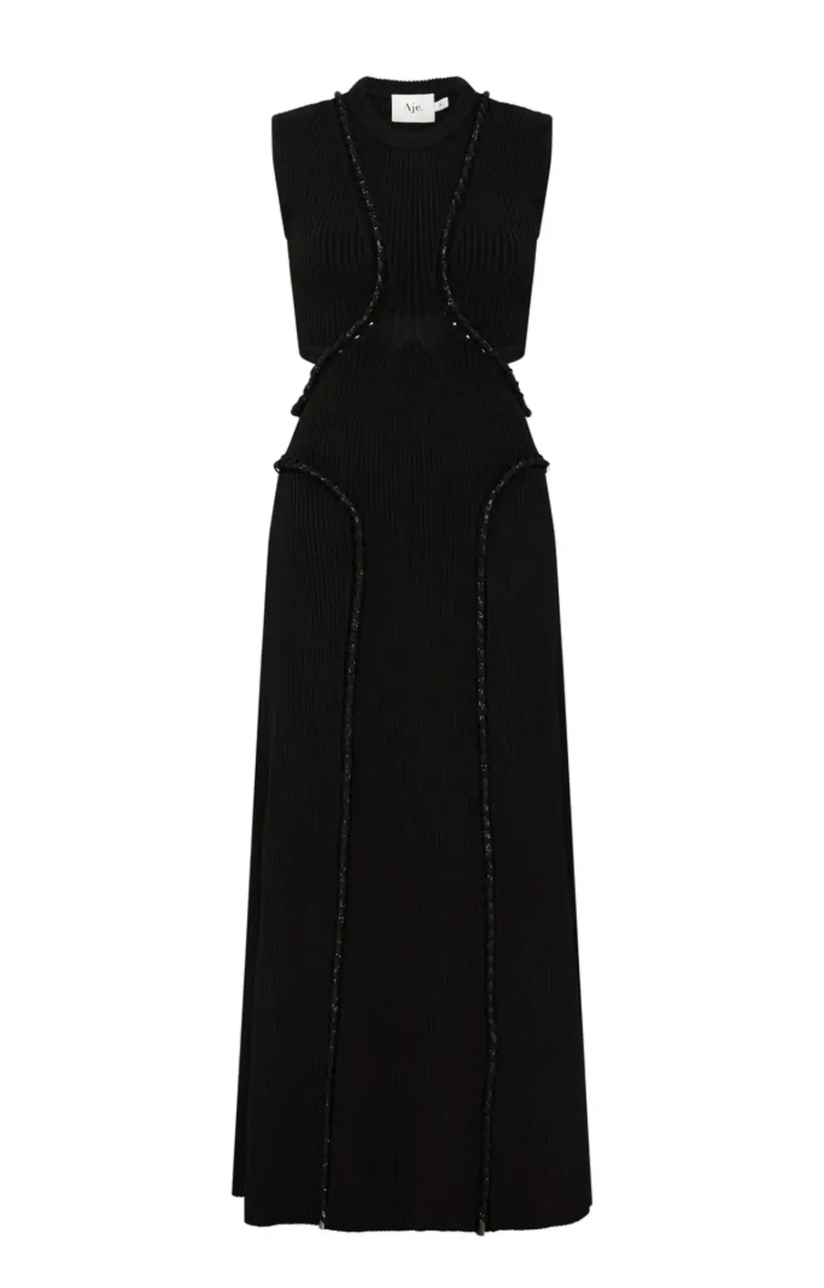 AJE Arp Cut Out Midi Dress Black Size S / Au 8 - Image 5