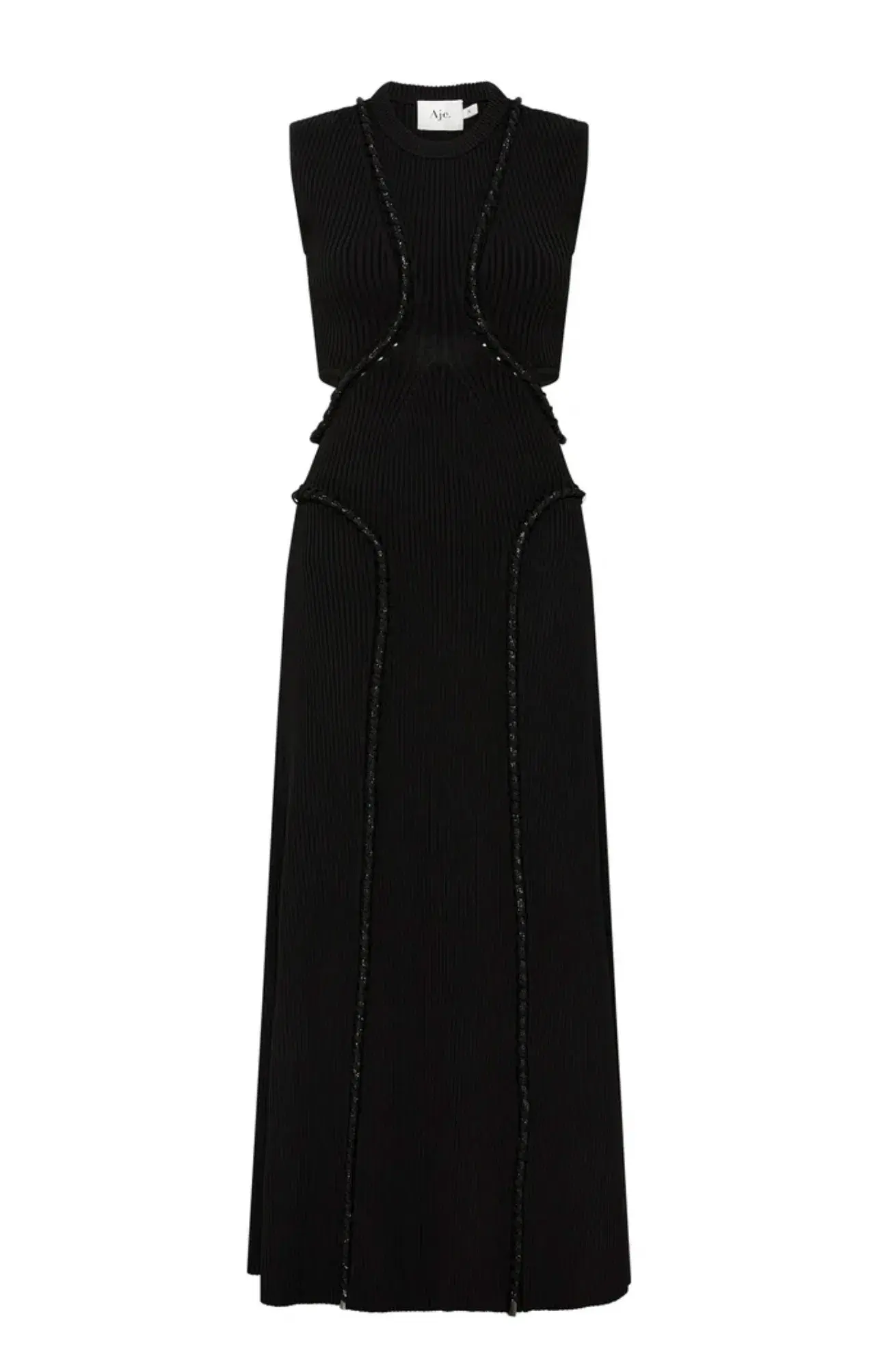AJE Arp Cut Out Midi Dress Black Size S / Au 8 - Image 5