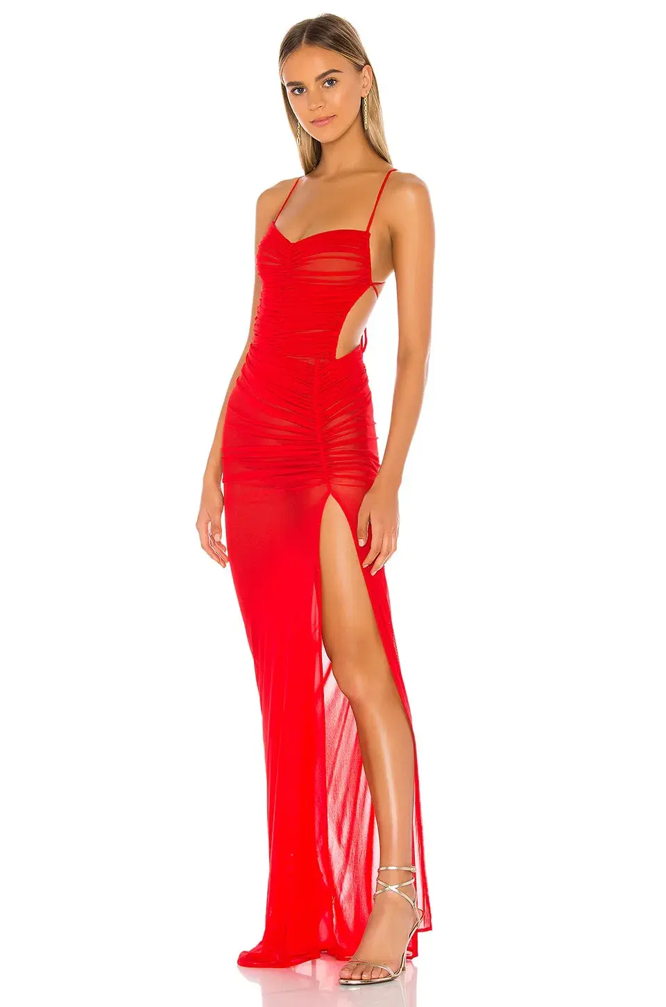 Michael Costello Follie Gown Red Size 6 - Image 1