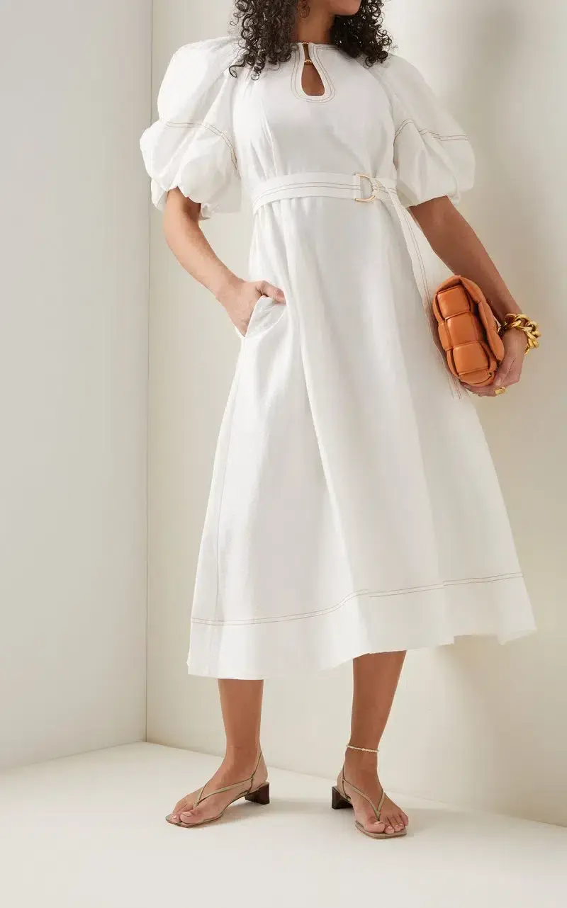 Acler Harlow Dress in Ivory Size 14 - Image 4
