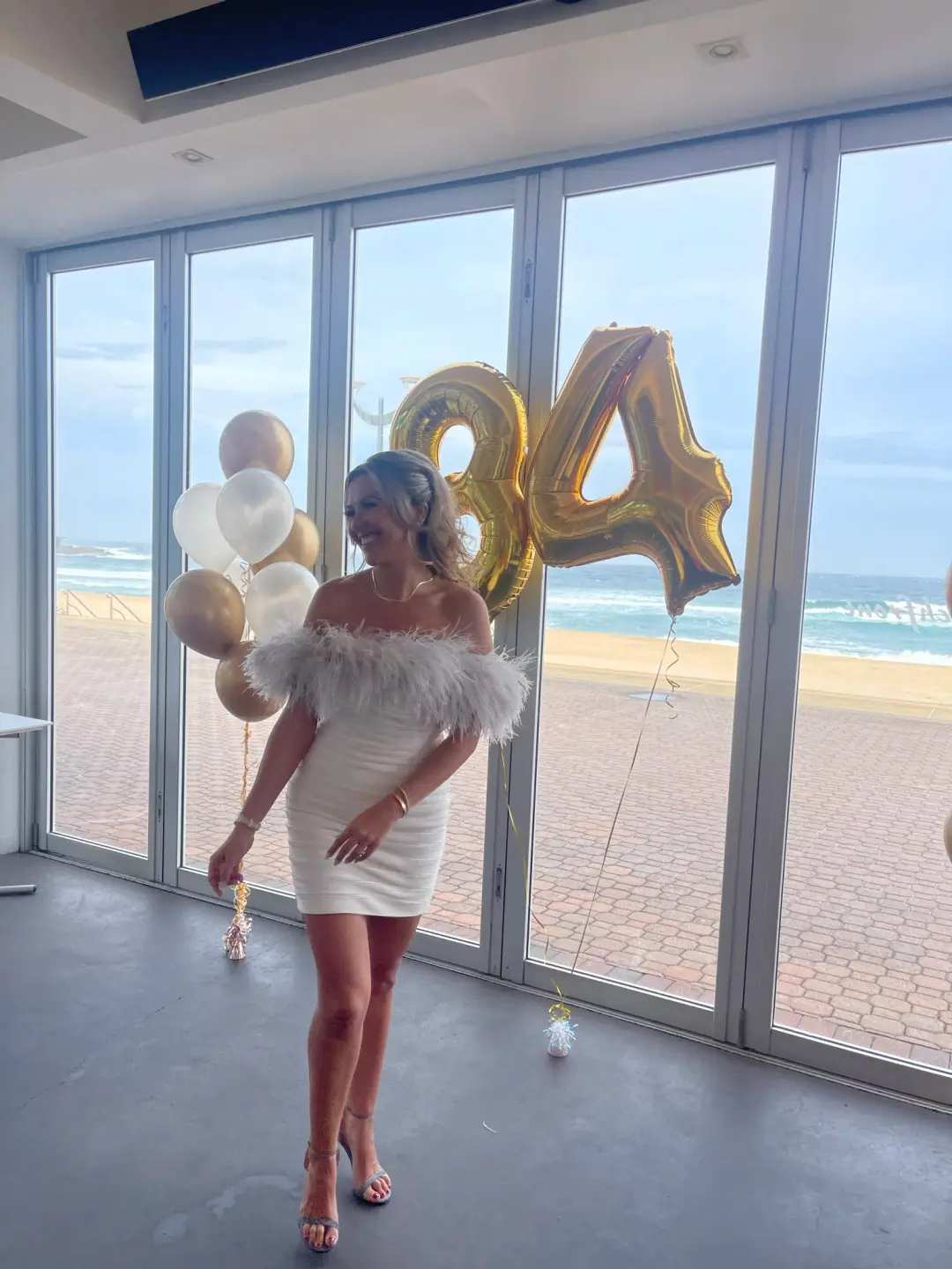 Rachel Gilbert Zion Mini Feathers Dress Ivory Size S / AU 8  for rent on The Volte - main image