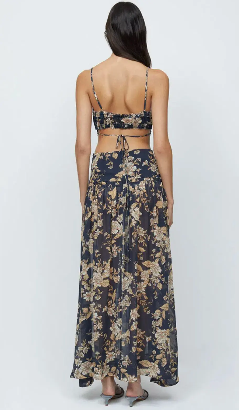 Bec & Bridge Opaline Crop Top and Maxi Skirt Set Floral Size 8  - Image 3