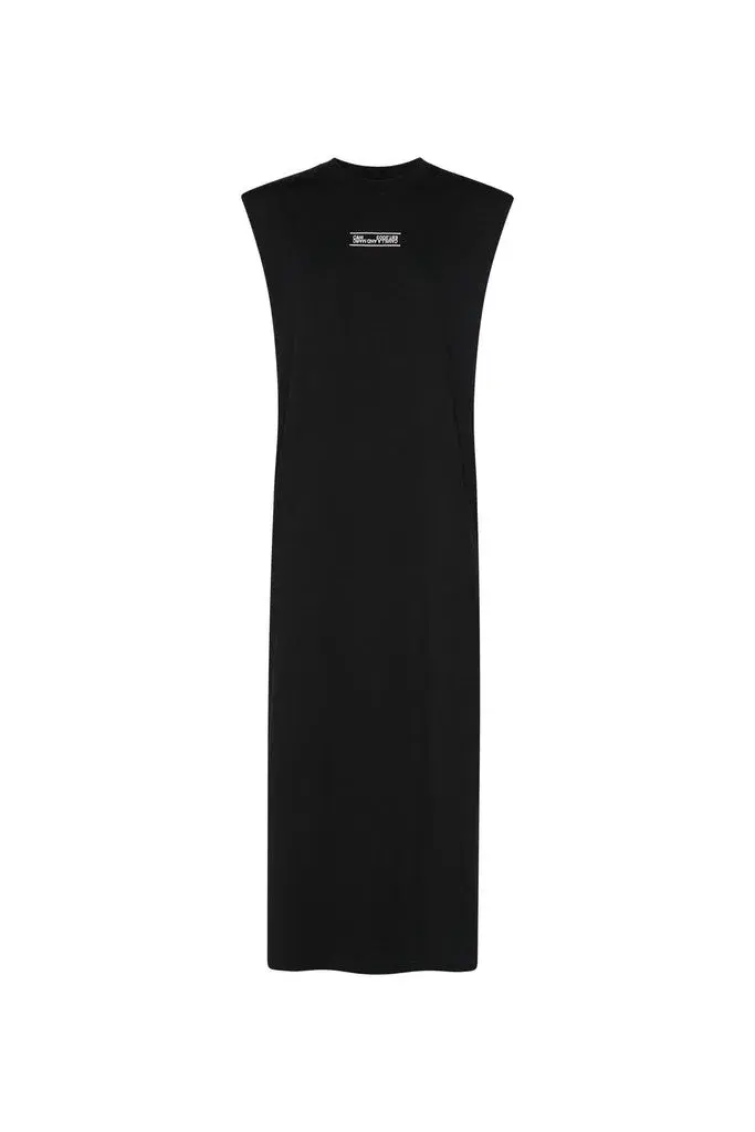 Camilla and Marc Emery Cotton Tank Dress Black Size 12 - Image 4